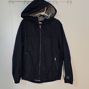Gap Kids Navy Blue Hooded Rain Jacket Coat Sz Medium